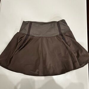 CRZ YOGA High Waisted Pleated Tennis Skirt | Taupe XS